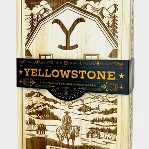 YELLOWSTONE Strategy Game with Collectible Wooden Box ~ Buffalo Games BNIB